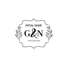 GN Beautiful elegant logos or wedding monograms collection	
