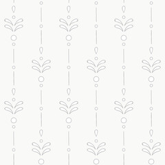 Gray minimalist seamless vector pattern in Scandinavian style