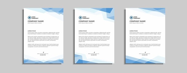 modern corporate letterhead template design