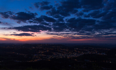 Fototapeta premium sunset in the mountains