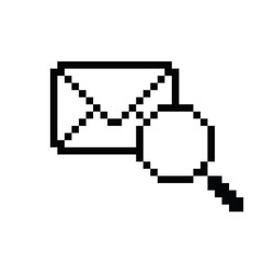 search pixel icon mail icon 