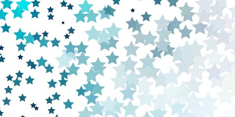 Light BLUE vector pattern with abstract stars. Blur decorative design in simple style with stars. Pattern for websites, landing pages.