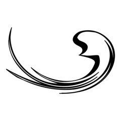 Feather Abstract Flat Icon Isolated On White Background