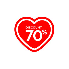 Discount 70% Love Sticker