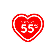 Discount 55% Love Sticker