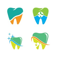 Dental logo Template vector illustration