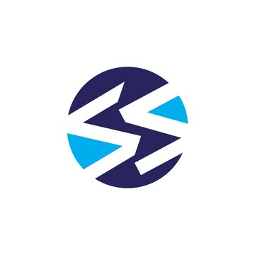 Letter S icon logo vector