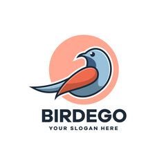 Outline Bird Logo Design