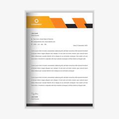 Modern and business corporate Letterhead template design