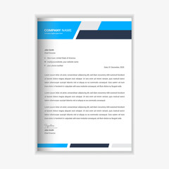 Modern and business corporate Letterhead template design