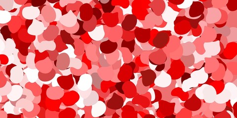 Light red vector pattern with abstract shapes.