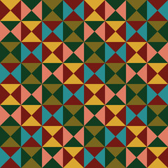 Fototapeta premium Hourglass quilt geometric seamless pattern