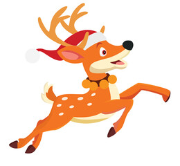 Christmas reindeer. isolated vector illustration