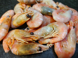 Close up images of Pan Seared Shrimp