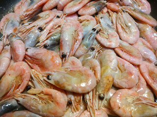 Close up images of Pan Seared Shrimp