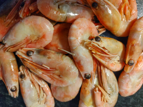 Close up images of Pan Seared Shrimp