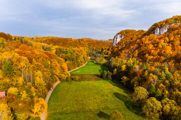 Dolina Będkowska, jesień