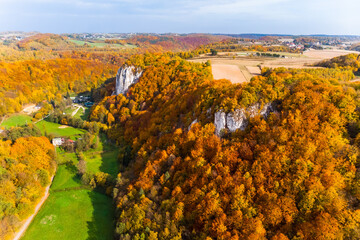 Fototapeta Dolina Będkowska, jesień obraz