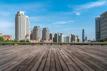 Fototapeta premium Road ground and outdoor natural scenery