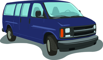 minivan truck
business transportation vector graphics