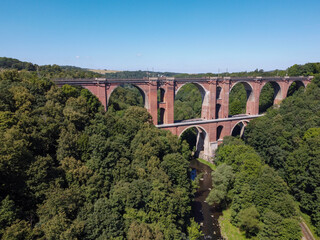 Fototapeta na wymiar Panorama der Elstertalbrücke im Vogtland