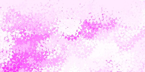 Naklejka premium Light pink, yellow vector template with triangle shapes.