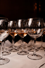 glasses on the table