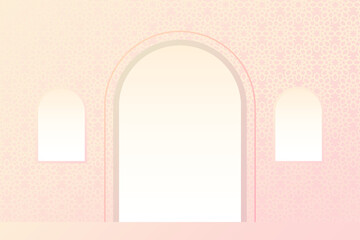 islamic background ramadan with window