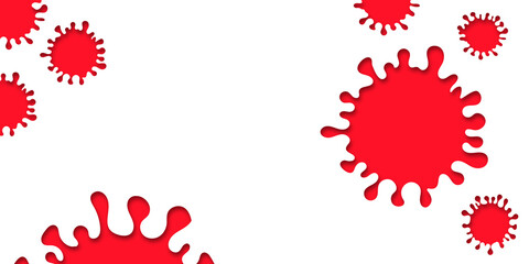 Virus concept vector illustration copy space