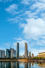 Fototapeta premium Guangzhou Financial Center Modern Office Building