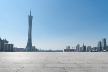 City roads and buildings in the city's financial district