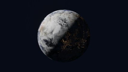 Illustration of our planet in space
