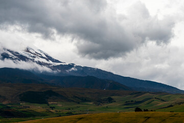 chimborazo volcano andes mountains ecuador