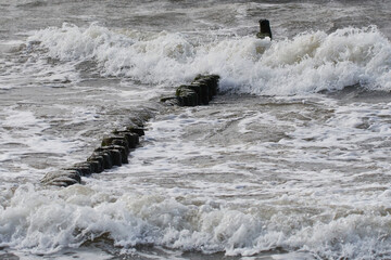 Sturm im Herbst an der  Ostsee