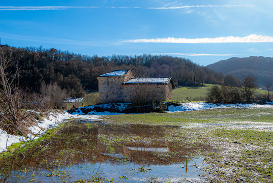 ERMITA DE LA SOLEDAD IN ATURI, ALAVA, BASQUE COUNTRY, SPAIN.
