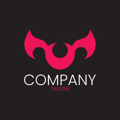 Obraz premium Red Bat Silhouette