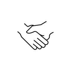 handshake icons symbol vector elements for infographic web