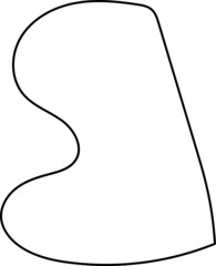 Abstract Lines Vector Illustration Decorative Sticker Element