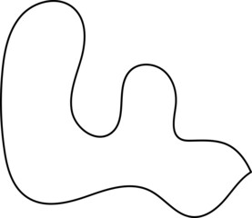 Abstract Lines Vector Illustration Decorative Sticker Element