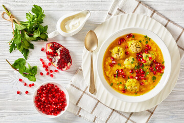 Ash-e Anar, Persian Split Pea and Pomegranate Soup
