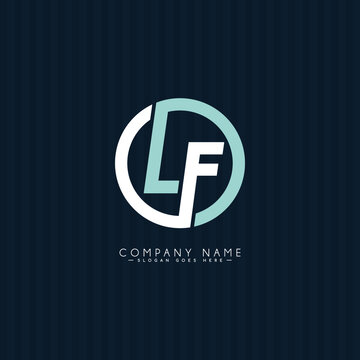 Initial Letter LF Logo - Simple Business Logo for Alphabet L and F