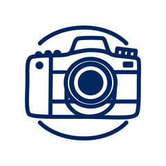 Vector illustration, camera, photo, icon, isolated on white background.