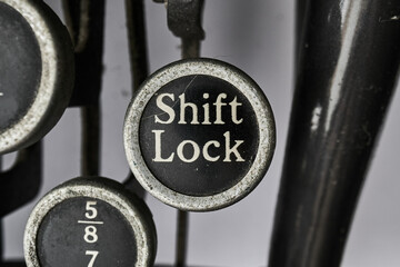 Shift Lock - old typewriter keys