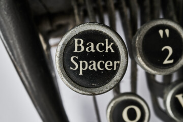 Backspace - old typewriter keys