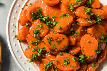 Homemade Baked Sugar Glazed Carrots