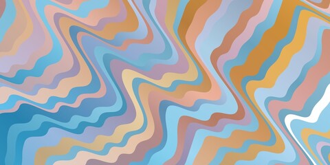 Fototapeta premium Light Blue, Yellow vector template with wry lines.