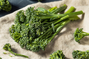 Raw Organic Fresh Broccolini Vegetable