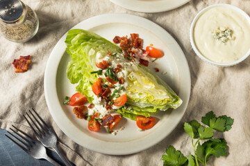 Homemade Healthy Iceberg Wedge Salad