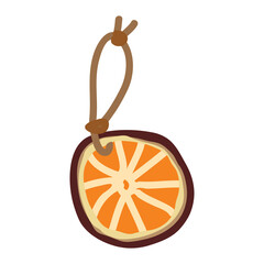 Winter aromatic spices orange for decoration and preparation of pastries and drinks. Vector.