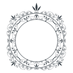 circular figure monogram icon
